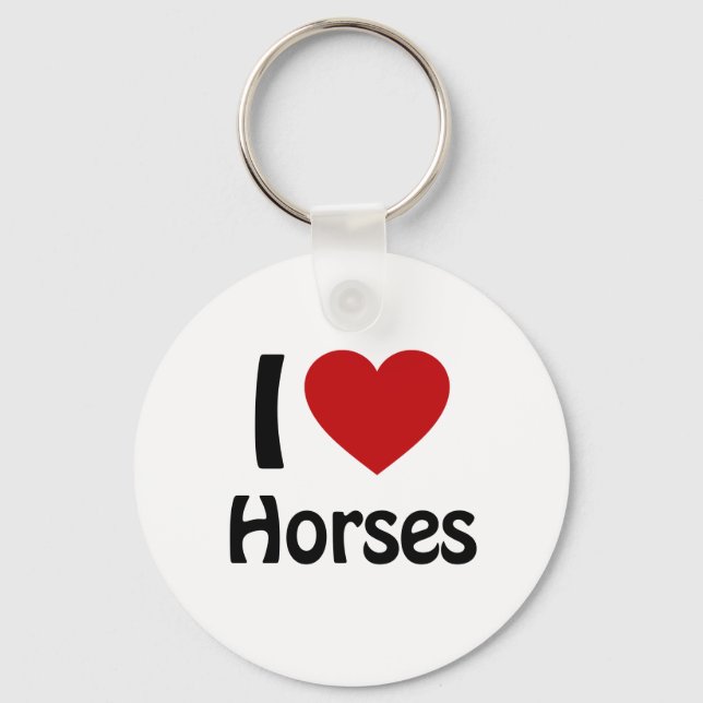 Chaveiro Eu amo Cavalos (Frente)