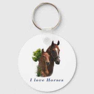 Chaveiro Eu amo cavalos