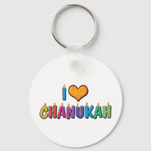 Chaveiro Eu Amo Chanukah Pingente de Chaves
