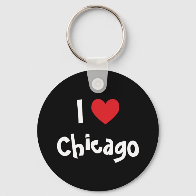 Chaveiro Eu amo Chicago (Frente)