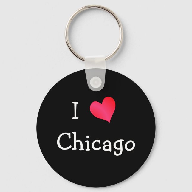 Chaveiro Eu amo Chicago (Frente)