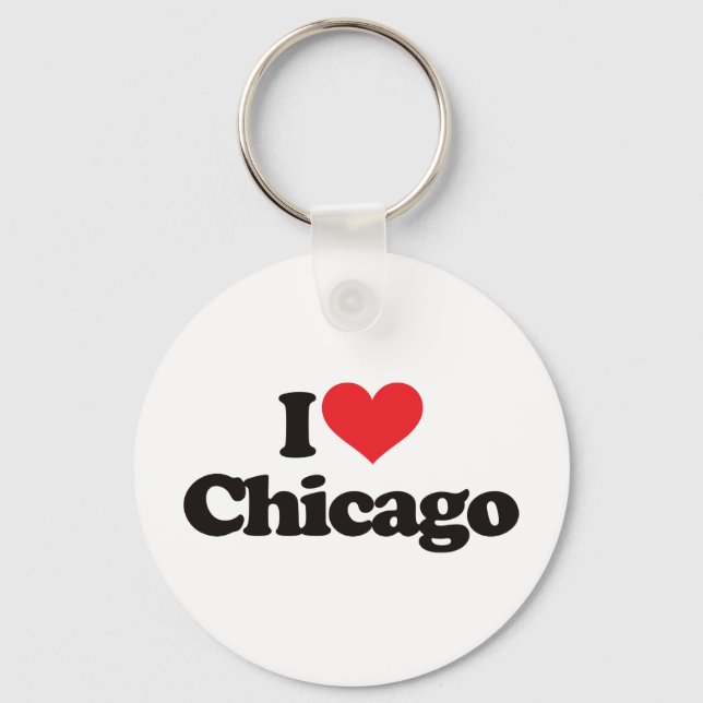 Chaveiro Eu amo Chicago (Frente)