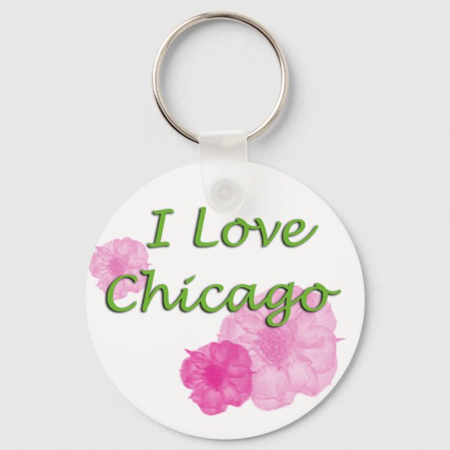 Chaveiro Eu amo Chicago (Frente)