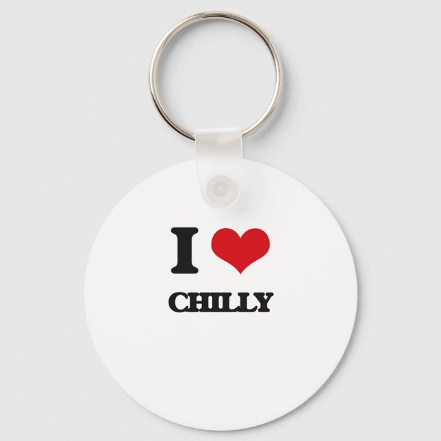 Chaveiro Eu amo Chilly (Frente)