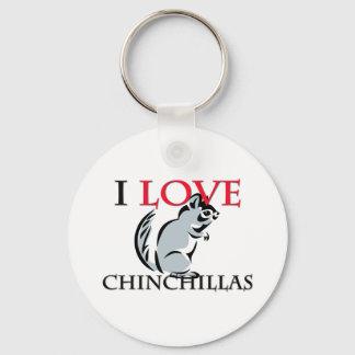 Chaveiro Eu Amo Chinchillas