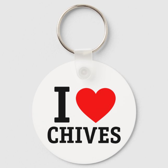 Chaveiro Eu Amo Chives (Frente)