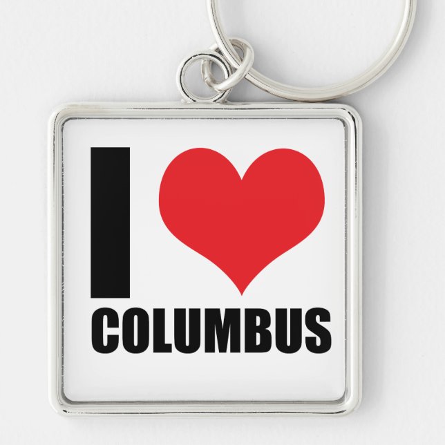 Chaveiro Eu amo Columbus (Frente)