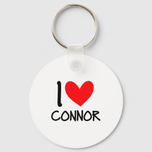 Chaveiro Eu Amo Connor Nome Personalizado Homem Cara Camise