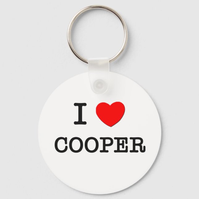 Chaveiro Eu Amo Cooper (Frente)