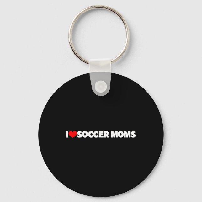 Chaveiro Eu Amo (coração) Mães de Futebol  (Frente)
