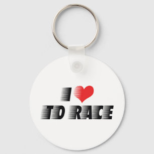 Chaveiro Eu Amo Coração Para Correr - Amante De Corridas De