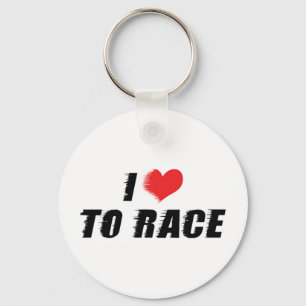 Chaveiro Eu Amo Coração Para Correr - Amante De Corridas De