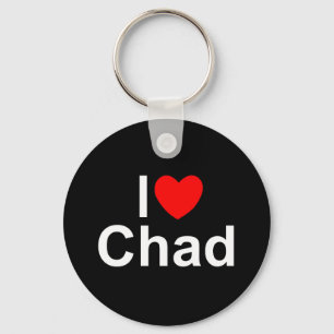 Chaveiro Eu amo (coração) República do Tchad