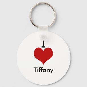 Chaveiro Eu amo (coração) Tiffany