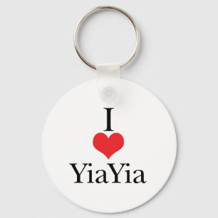 Chaveiro Eu amo (coração) YiaYia