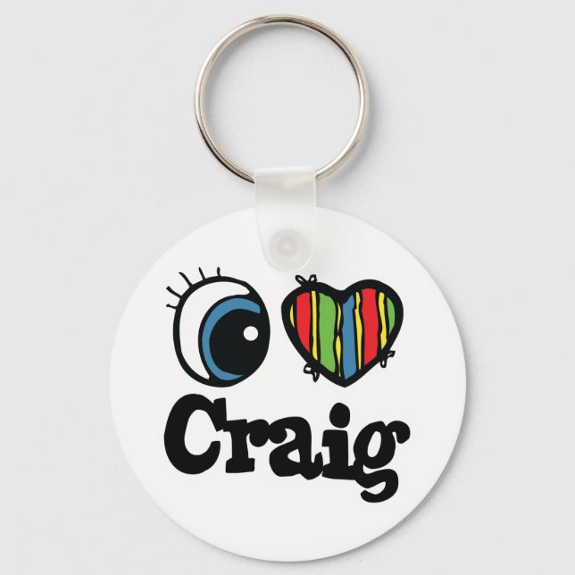 Chaveiro Eu Amo Craig (Frente)