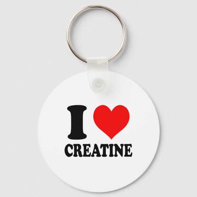 Chaveiro Eu Amo Creatina (Frente)