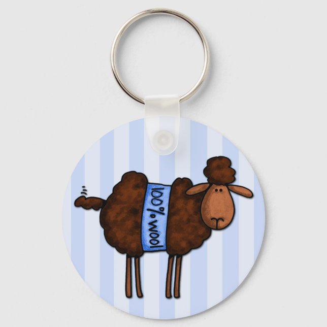 Chaveiro eu amo crochet (Frente)