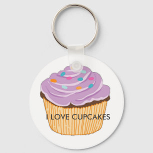 CHAVEIRO EU AMO CUPCAKES