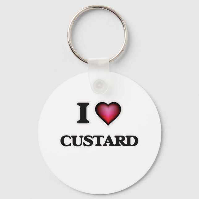 Chaveiro Eu amo Custard (Frente)