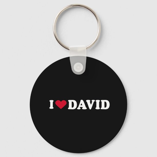 CHAVEIRO EU AMO DAVID (Frente)