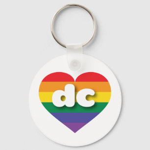Chaveiro Eu amo DC Orgulho gay