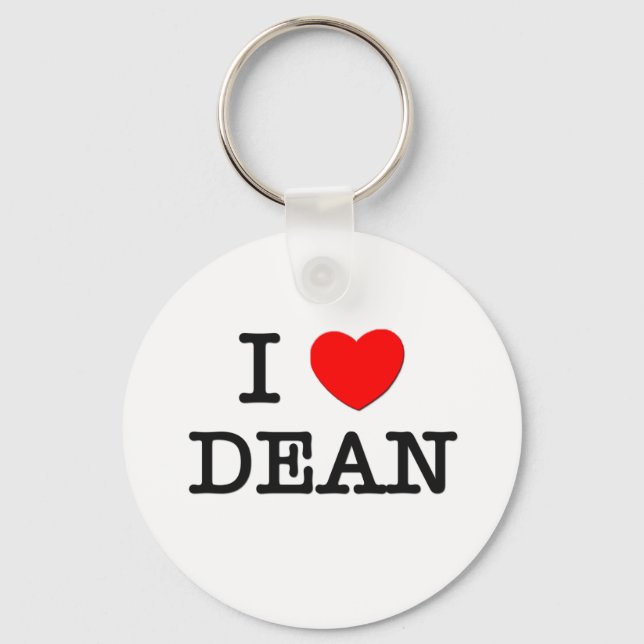 Chaveiro Eu Amo Dean (Frente)