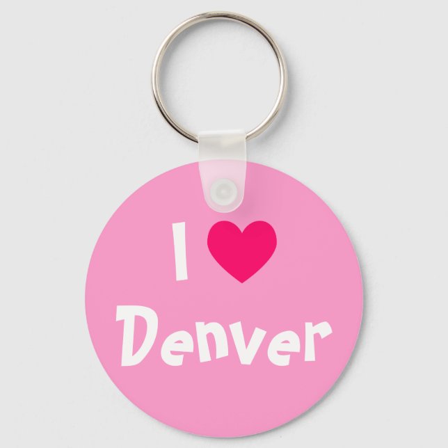 Chaveiro Eu Amo Denver (Frente)