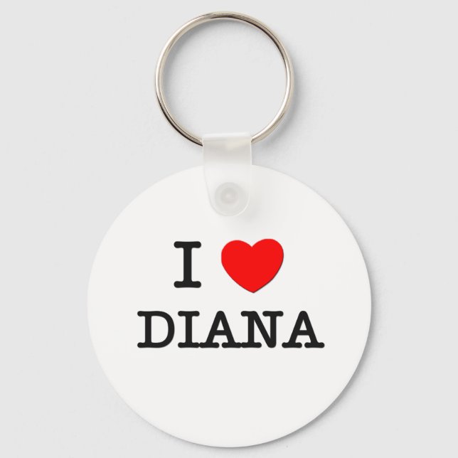 Chaveiro Eu Amo Diana (Frente)