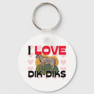 Chaveiro Eu amo Dik-Diks
