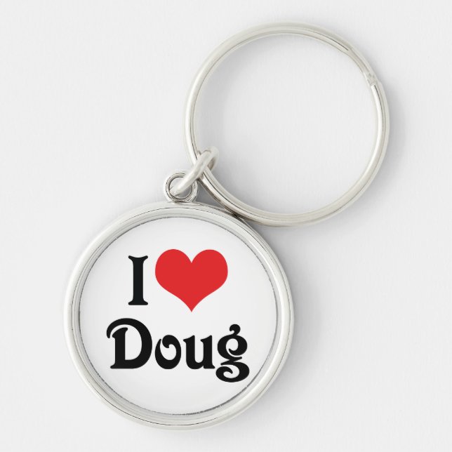 Chaveiro Eu amo Doug (Frente)
