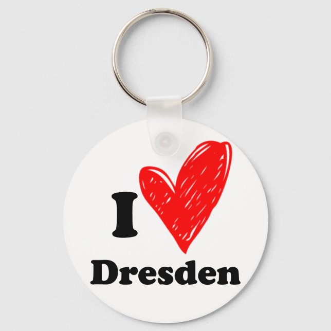 Chaveiro Eu amo Dresden (Frente)