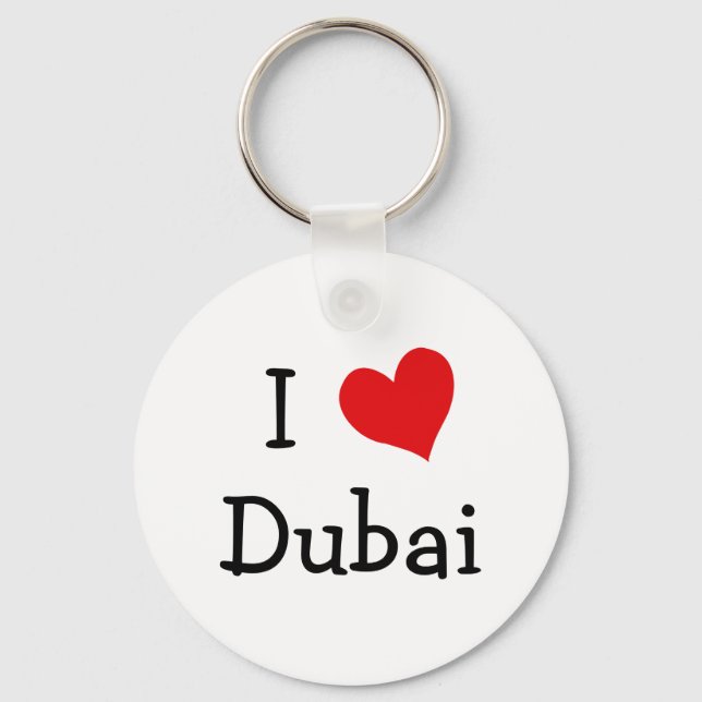Chaveiro Eu Amo Dubai (Frente)