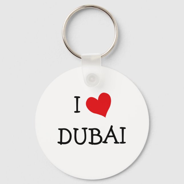 Chaveiro Eu amo DUBAI (Frente)