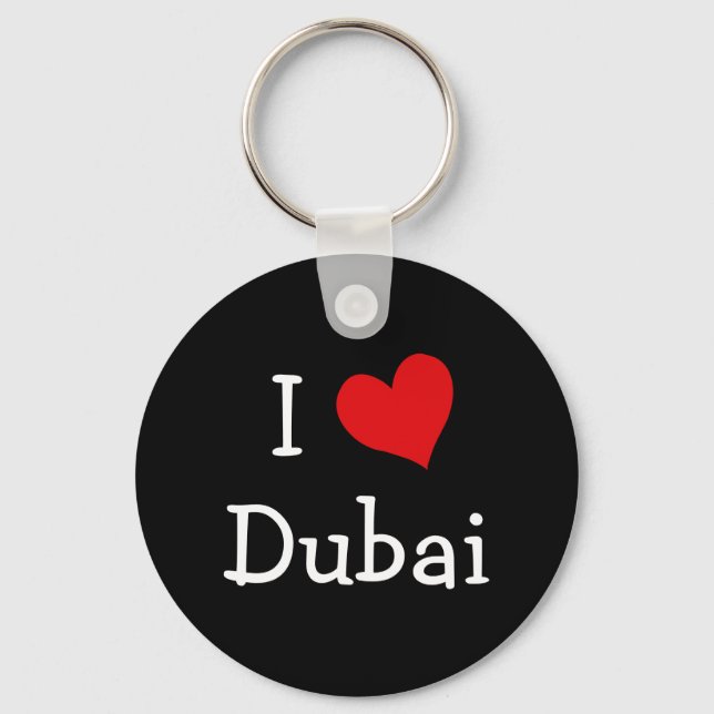 Chaveiro Eu Amo Dubai (Frente)