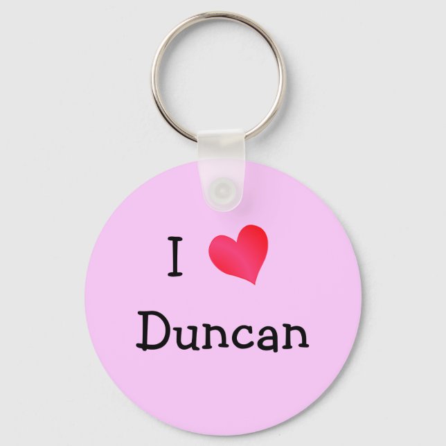 Chaveiro Eu Amo Duncan (Frente)