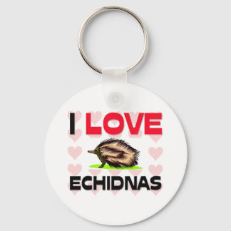 Chaveiro Eu Amo Echidnas