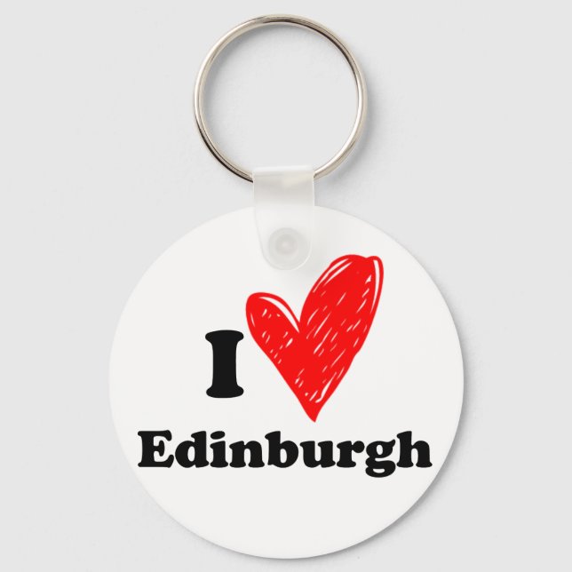 Chaveiro Eu amo Edimburgo (Frente)
