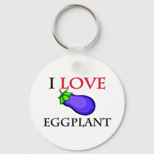 Chaveiro Eu Amo EggPlant