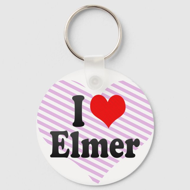 Chaveiro Eu amo Elmer (Frente)