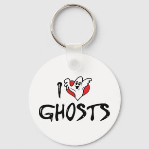 Chaveiro Eu Amo Fantasmas do Coração - Caça ao Fantasma Sup