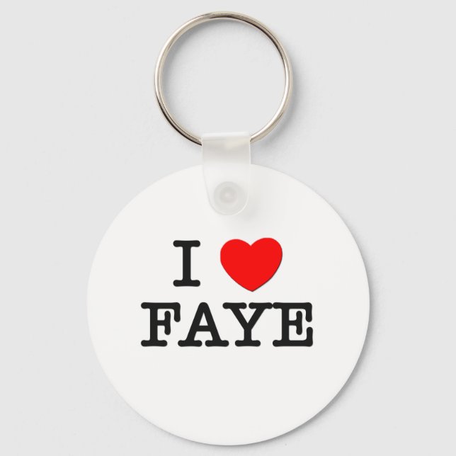 Chaveiro Eu Amo Faye (Frente)