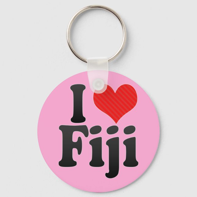 Chaveiro Eu Amo Fiji (Frente)
