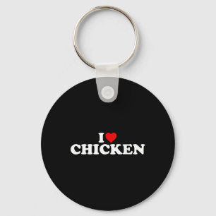 Chaveiro Eu Amo Frango - Coração 