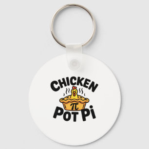 Chaveiro Eu Amo Frango Pot Pi Matemática Piada Comida