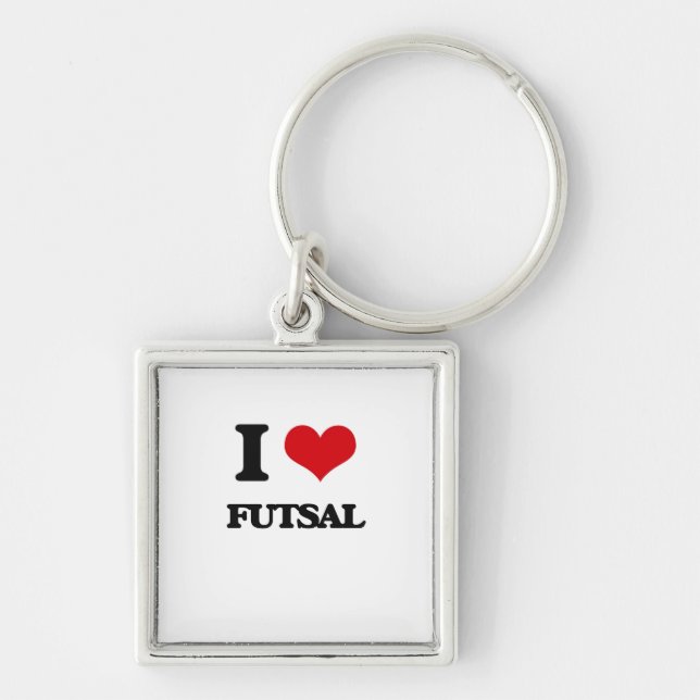 Chaveiro Eu amo Futsal (Frente)