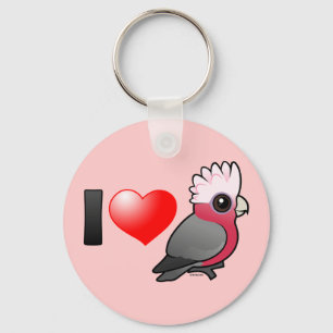 Chaveiro Eu amo Galahs (a crista acima)