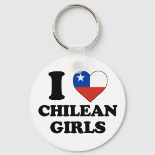 Chaveiro Eu amo garotas chilenas