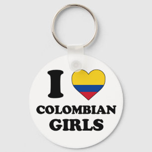 Chaveiro Eu amo garotas colombianas