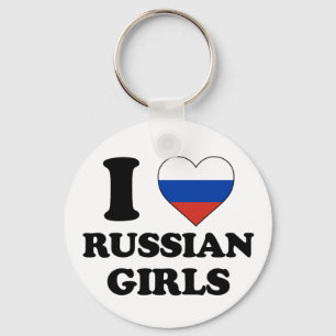 Chaveiro Eu amo garotas russas